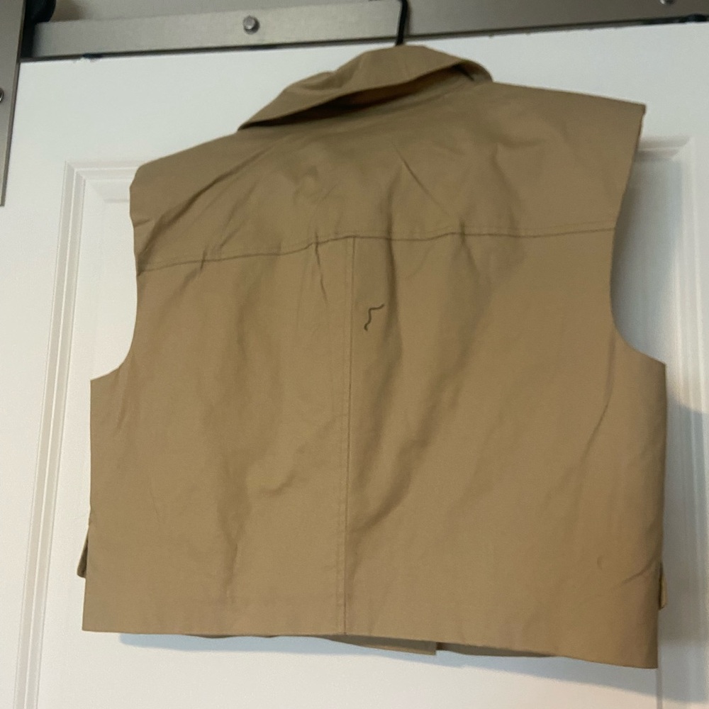 Anthropologie Trench cropped vest - Picture 3 of 5